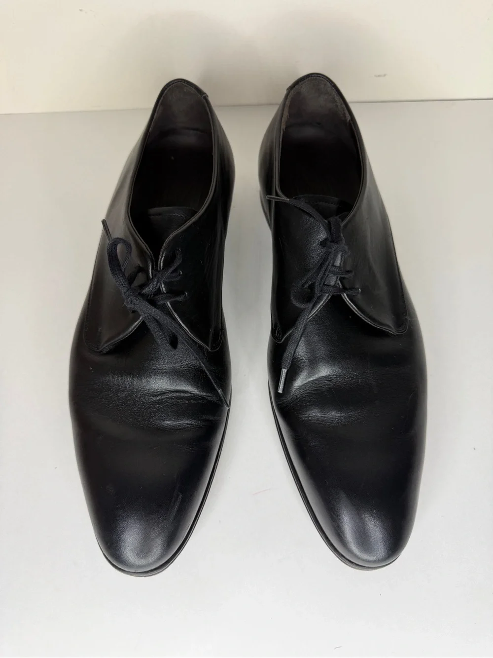 maison forte Oxfords Dress Shoes Men Size 11M Black Leather Made In Spain
